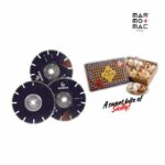 kit dischi diamantati taglio marmo per smerigliatrice angolare