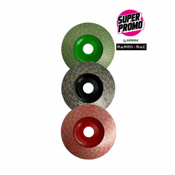 Kit levigatura a secco universale | Lamellari Diamantati 115 mm | Sorma