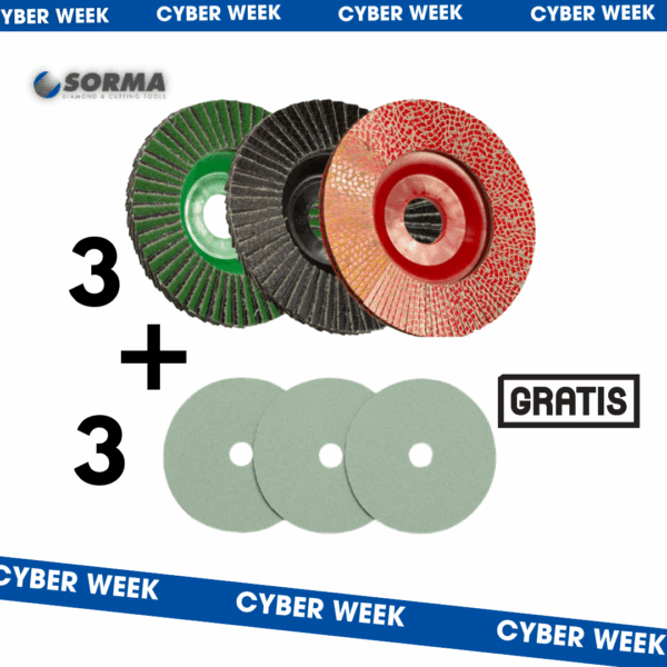 3+3 Combo Levigatura e Lucidatura uso Universale | Sorma