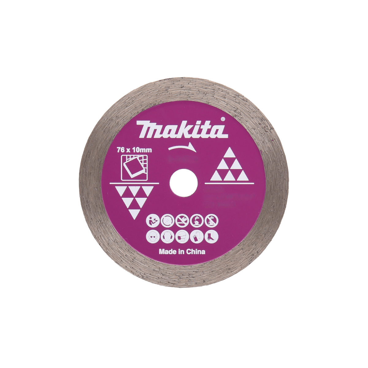 D-77263 disco diamantato diametro 76 mm foro 10 mm per piastrelle makita